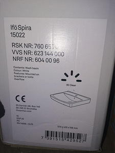 Умывальник Ifö Spira 570x435x158mm