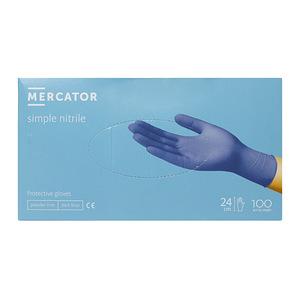 Nitriilkindad Mercator® simple nitrile, tumesinine, XL