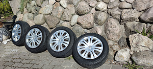 Легкосплавные диски 5x114.3 Toyota+205/55R16 шина Siped (7 мм)+бесшумная шина