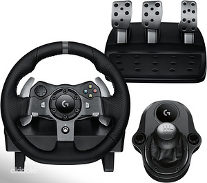 Logitech G920 Driving Force Wheel Xbox PC Kpp rooliratta pedaalid