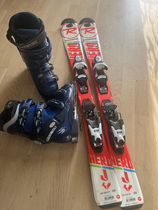 Детский комплект горных лыж Rossignol