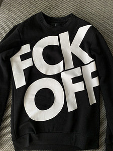 Black sweatshirt “FCK OFF”