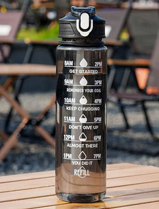 Черная бутылка для воды емкостью 750 мл.