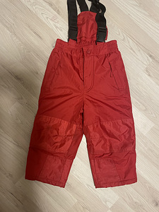 MyYWEAR красные зимние брюки 86/92 см