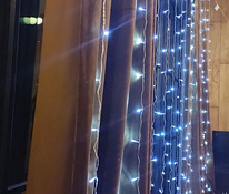 Завеса 3 метра со светодиодной подсветкой с 300 светодиодными лампами