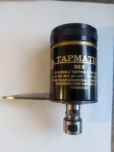 Tapmatic 50X reversible tapping head M3-M12 6-1/2", RPM 1500