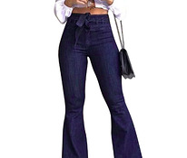 Новые высокие джинсы-клёш, размер L (42-44) + доставка