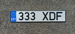 Регистрационный номер автомобиля 333 XDF