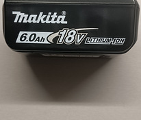 Makita BL1860B 6.0 Ah оригинальная, новая батарея.
