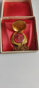 Антикварные советские женские часы с подвеской СССР, позолоч