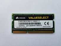Operatiivmälu (RAM) Corsair 8GB 1600Mhz DDR3L SODIMM CMSO8GX