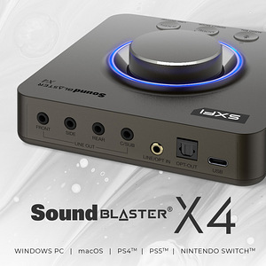 Creative Sound Blaster X4 Hi-res 7.1 External USB DAC Amp