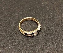 Kuld sõrmus teemantidega 585 proov (№1071)