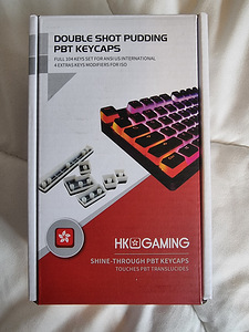 HK Gaming Doubleshot Pudding PBT Keycaps Set 104 ANSI US