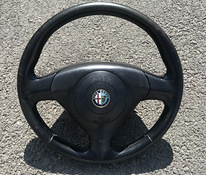 Alfa Romeo кожаный руль + подушка безопасности