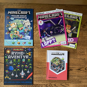 Minecraft raamat, ajakirjad, värviraamat…
