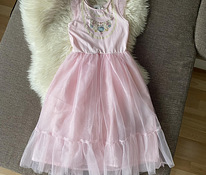 Светло-розовое платье H&M с ожерельями, размер 134-140 см (8-10a)
