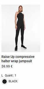 Raise Up compressive halter wrap jumpsuit