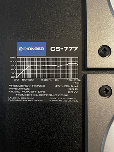 Pioneer CS777 kõlarid