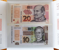 Банкноты 20+10 хорватских кун UNC