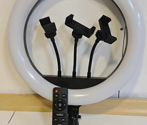 НОВАЯ кольцевая лампа для селфи 36 см с пультом дистанционного управления