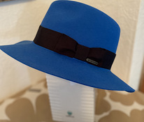 Мужская фетровая шляпа, синяя