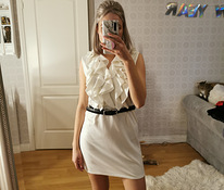Белое ультрамягкое платье s-m