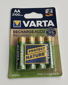 Varta AA 2100mAh Recharge Accu Recycled 4tk