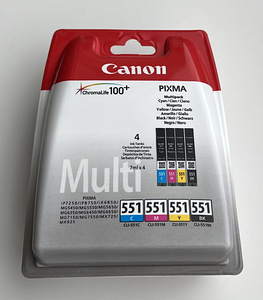 Canon Pixma Multipack CLI-551 Black, Cyan, Magenta, Yellow
