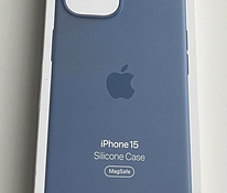 Apple iPhone 15 Silicone Case with Magsafe , Winter Blue
