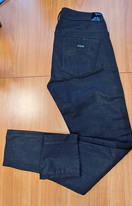 Женские брюки Guess с эффектным черным глянцем, 26 размер