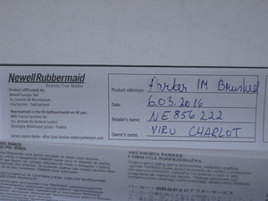 UUS! Parker pastapliiats (Parker IM Brushed Fountain Pen) (3 foto / 3)