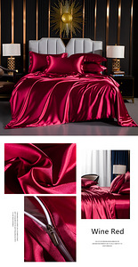 Комплект 6-osal постельного белья 100% Mulberry Silk 200x230 (2 фото из 10)