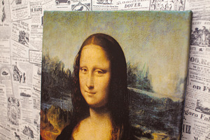 "Mona Lisa". Reproduktsioon. Suurus 40x60 cm. (2 foto / 6)