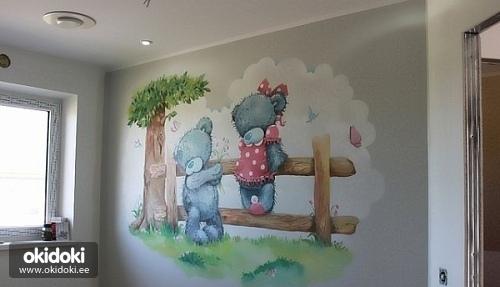 Роспись стен в детской комнате (фото #3)