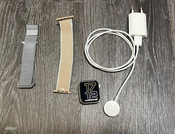 Apple Watch Series 5 алюминий 44 мм + оригинальная миланская петля (фото #3)