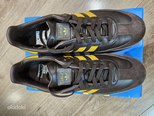 Мужские кожаные кроссовки adidas samba (фото #4)