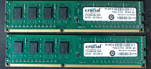 RAM DDR3 Crucial 1600mhz 2x4GB (1 foto / 1)