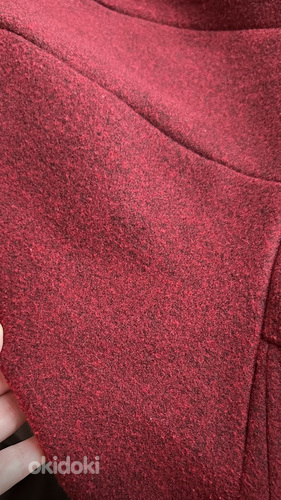 Пальто теплое бордовое (фото #4)