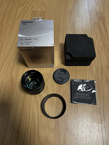 Манульный объектив Kamlan 50mm f/1.1 для Sony E