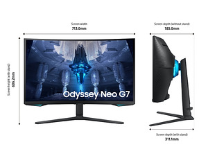Samsung Odyssey Neo G7 32" 4K165Hz garantii kuni 09.2026 (3 foto / 3)