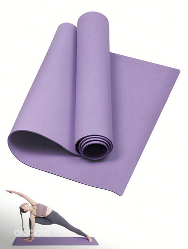 Фиолетовый мат для йоги|Purple Yoga Mat (фото #1)