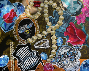 "Minu кuningannale", akrüülmaalimine, 80x100, One-of-a-Kind (3 foto / 6)