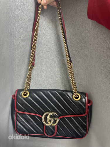 GUCCI оригинальная/настоящая сумка через плечо Marmont