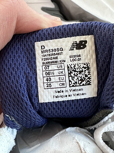 New balance 530, white and blue shoes (4 foto / 5)
