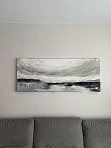 Maal "Äikese eel", akrüül 60x150 (1 foto / 3)