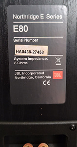 Põrandakõlarid JBL Northridge E80 (5 foto / 5)