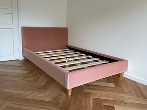 Кровать eCO 120х200 розовый бархат