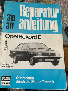 Opel Rekord raamatud (saksa k.)