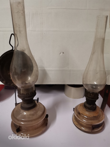 Старинная масляная лампа. 2 шт. (фото #2)